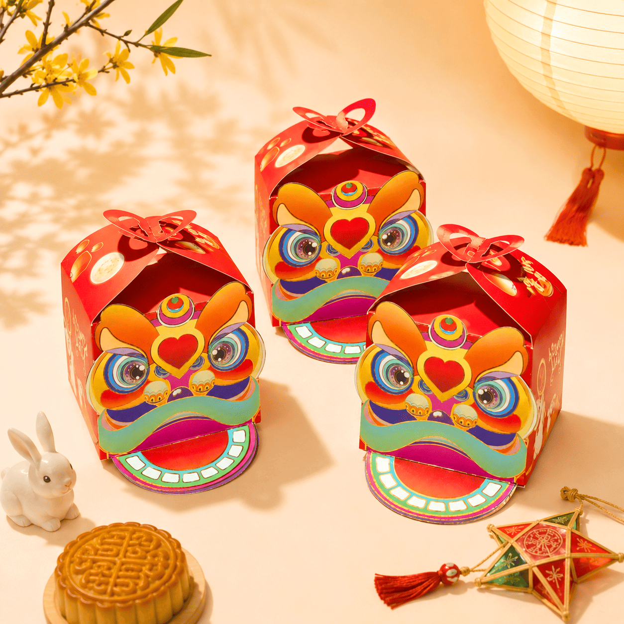Hộp bánh trung thu Tết Sum Vầy (1 Bánh)