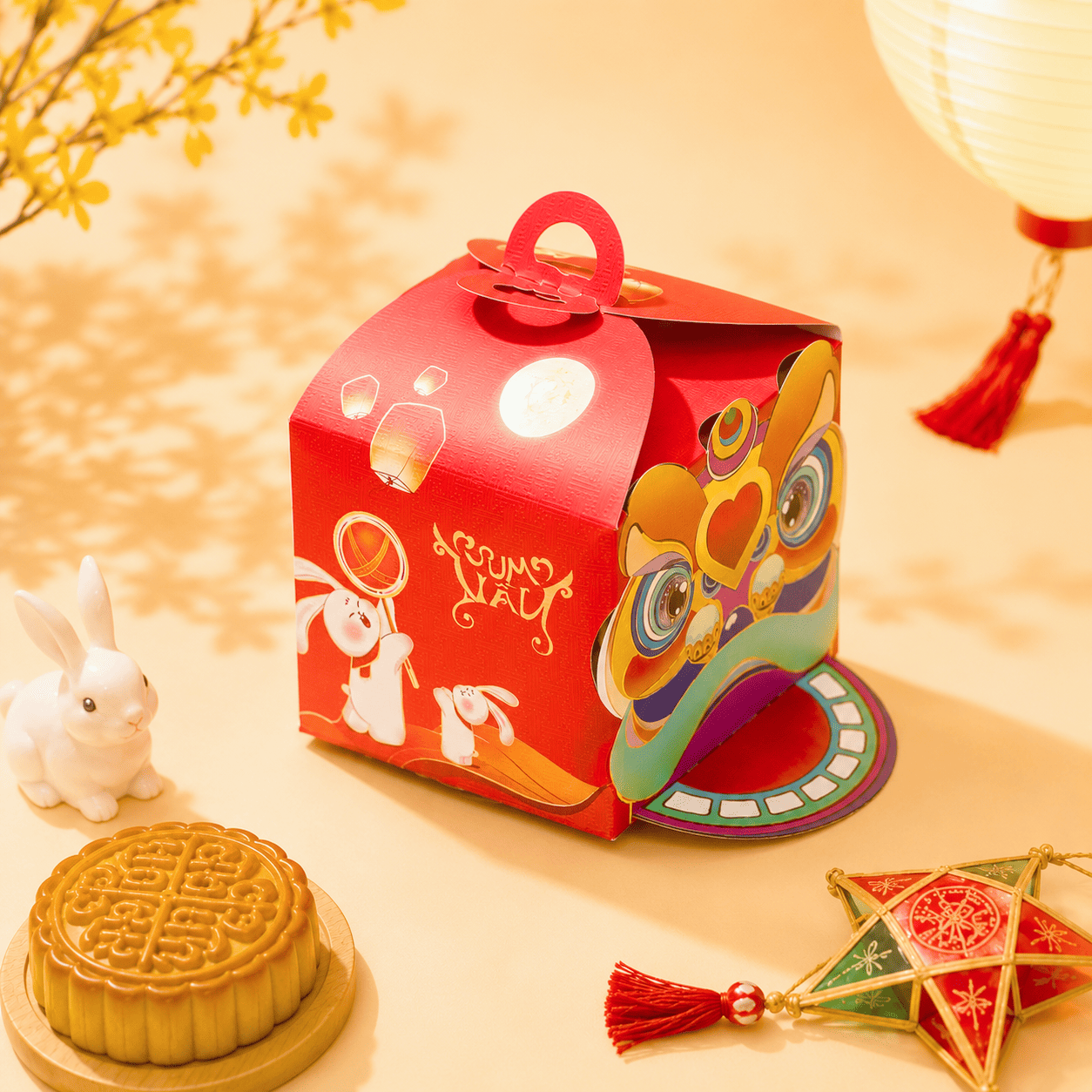 Hộp bánh trung thu Tết Sum Vầy (1 Bánh)