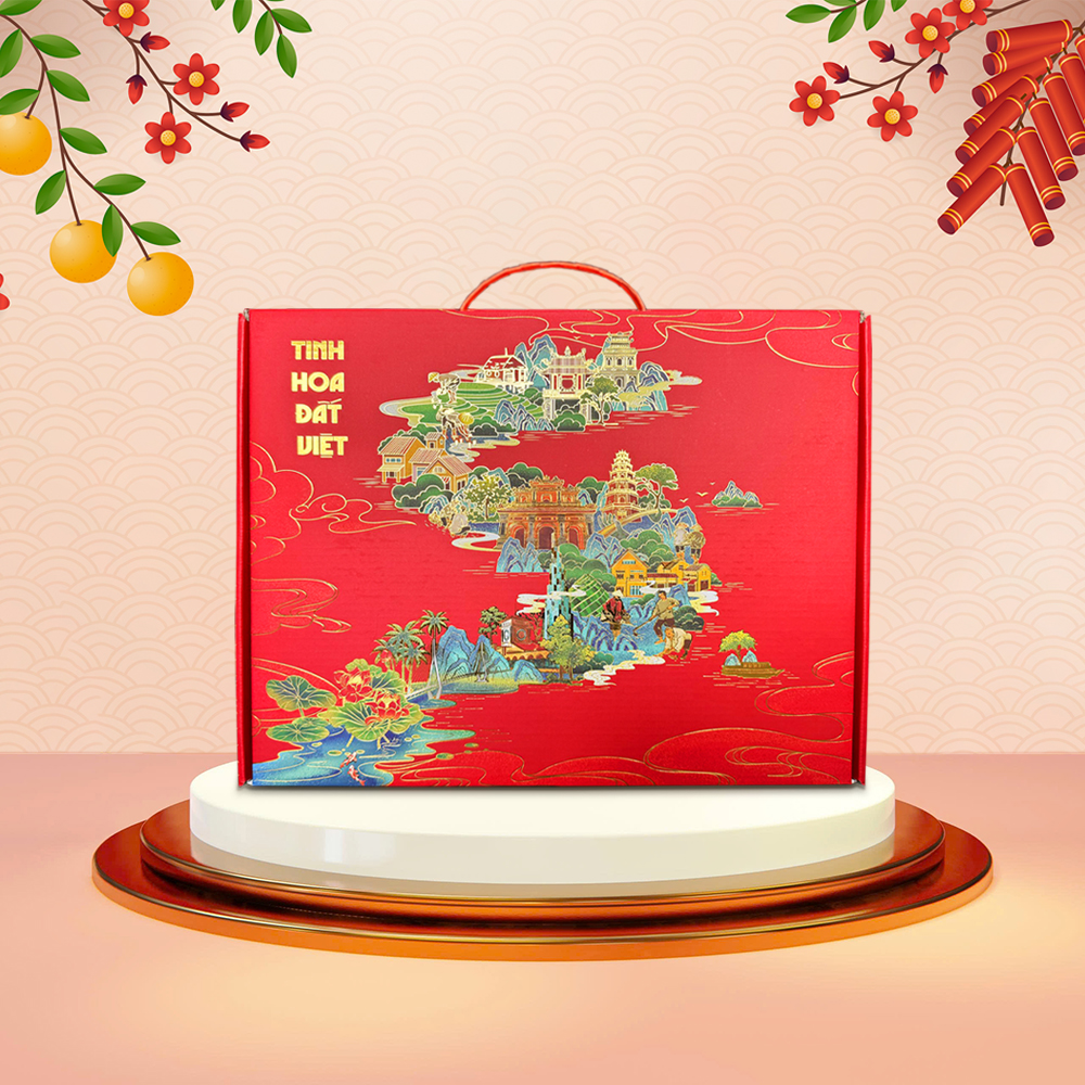 Hộp Đựng Quà Tết Tinh Hoa Đất Việt 2026