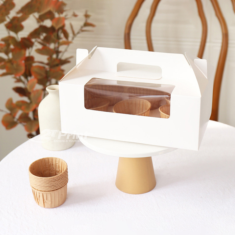 Hộp Đựng Bánh Cupcake Quai Xách