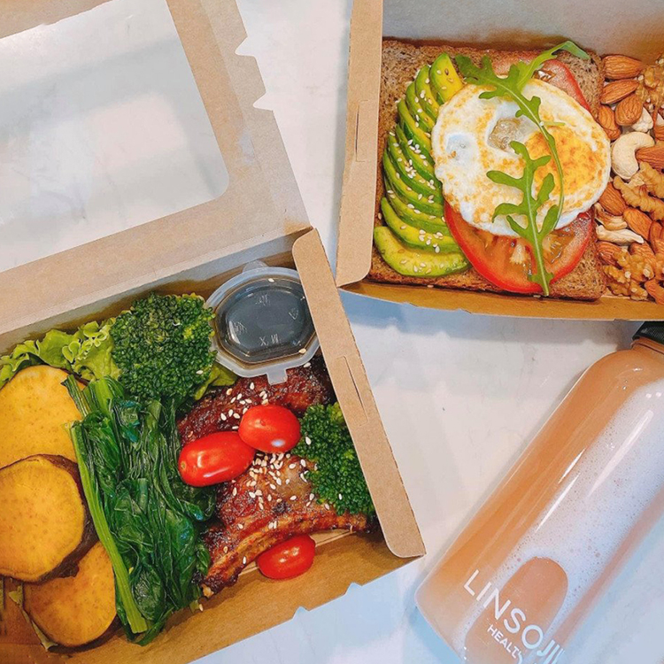 Hộp Kraft Cửa Sổ Bóng Kính