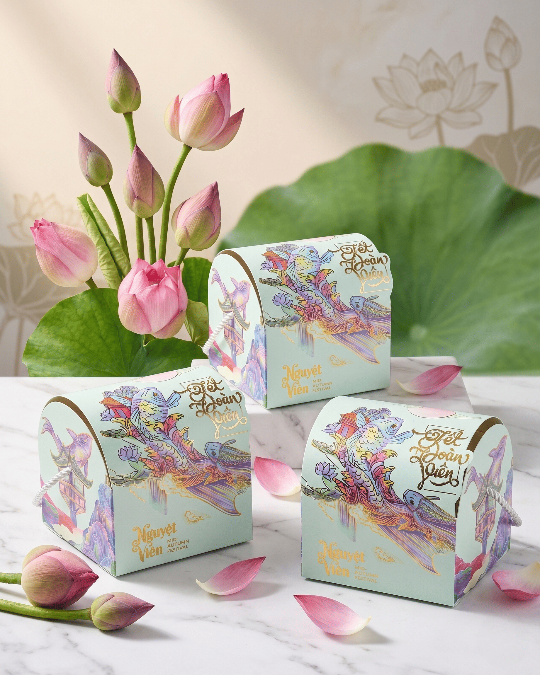 Hộp đựng bánh trung thu Nguyệt Viên (1 Bánh)
