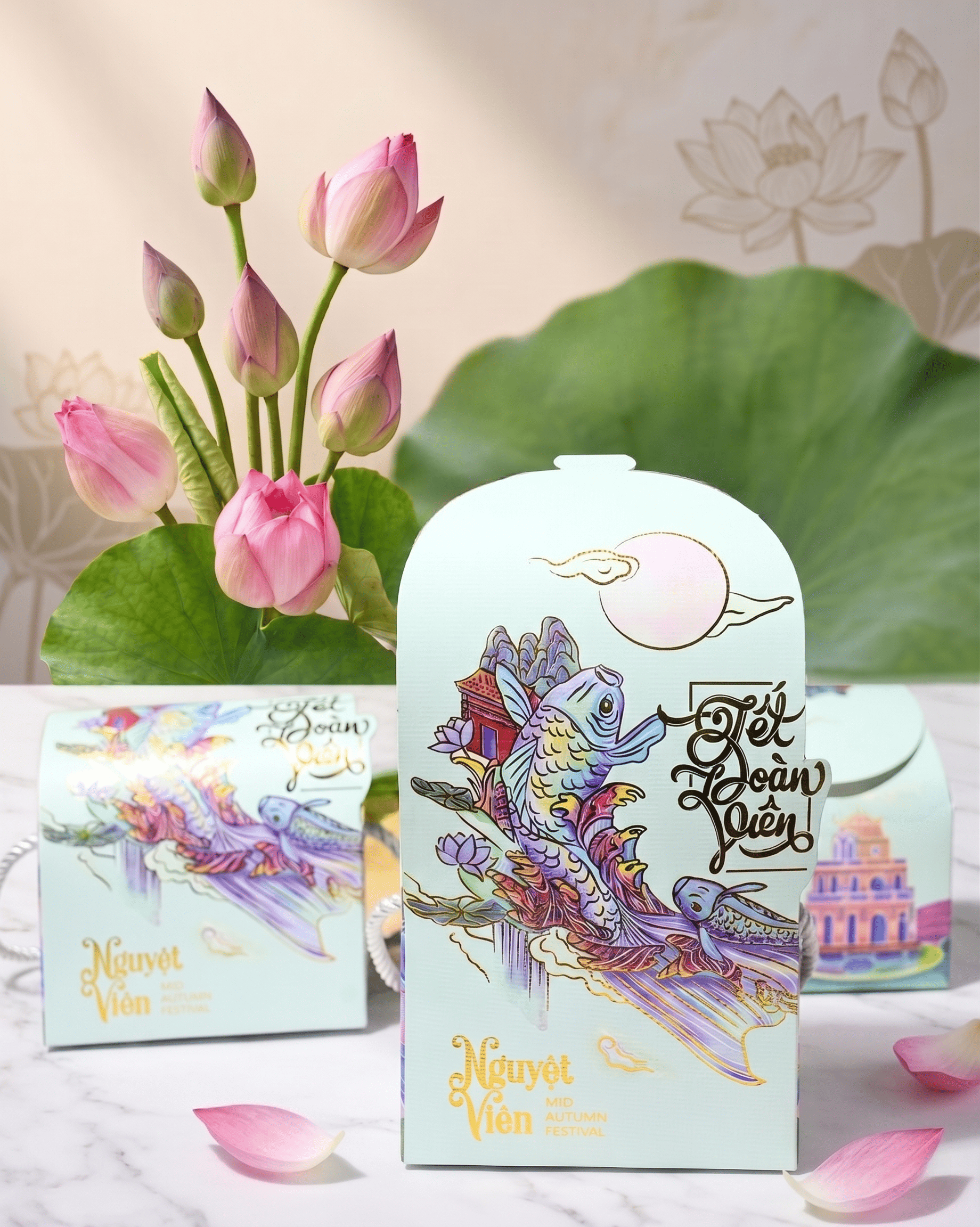 Hộp đựng bánh trung thu Nguyệt Viên (1 Bánh)