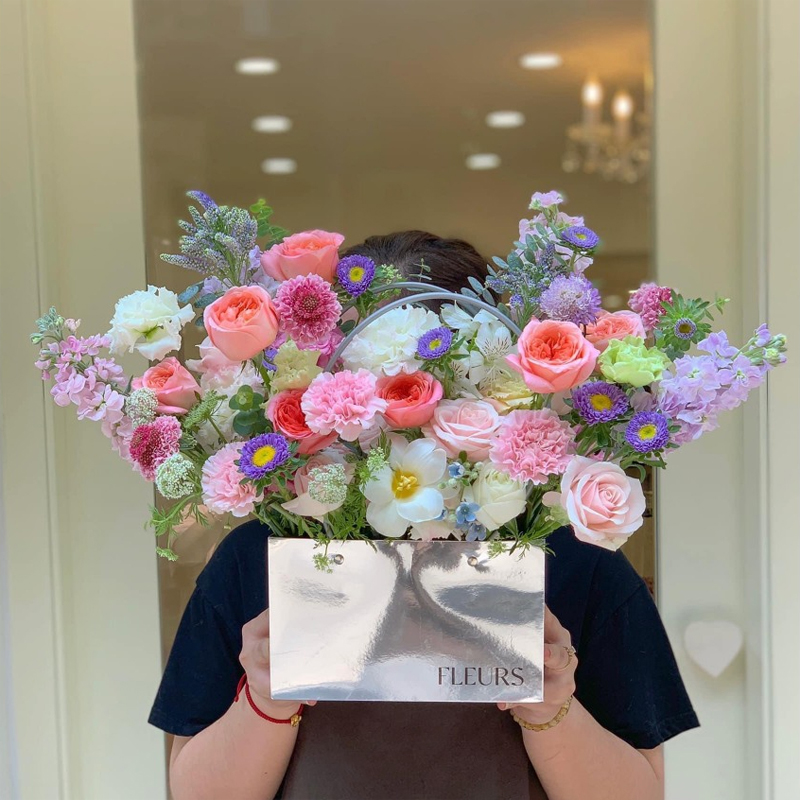 Túi Cắm Hoa Tráng Bạc Metalize