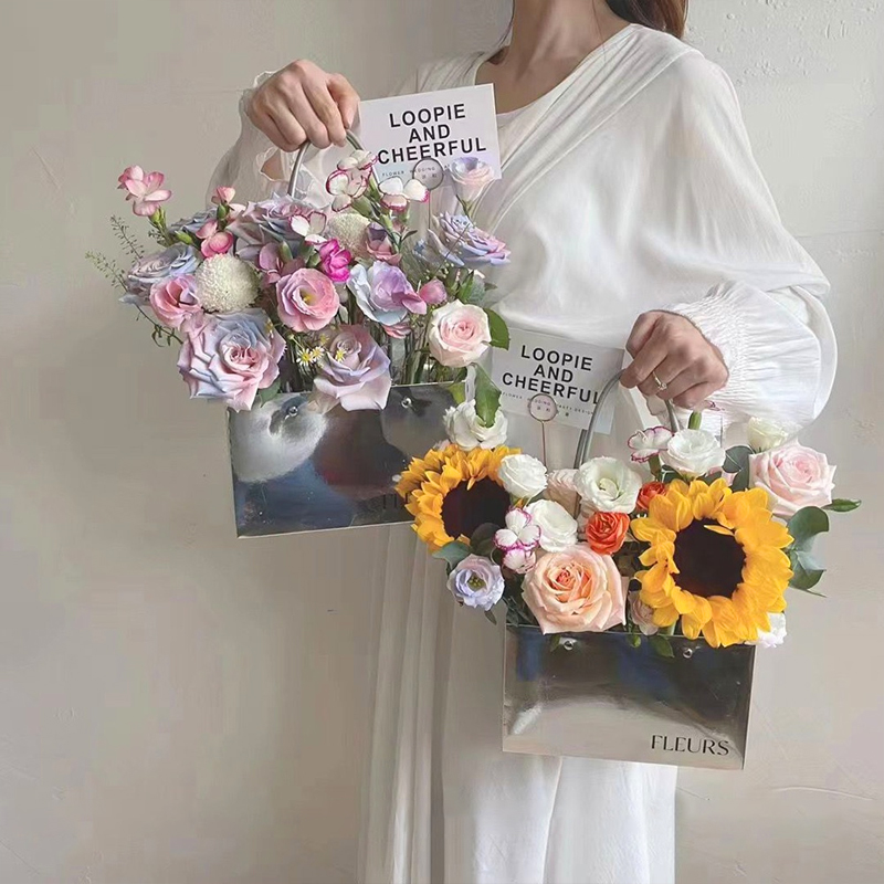 Túi Cắm Hoa Tráng Bạc Metalize