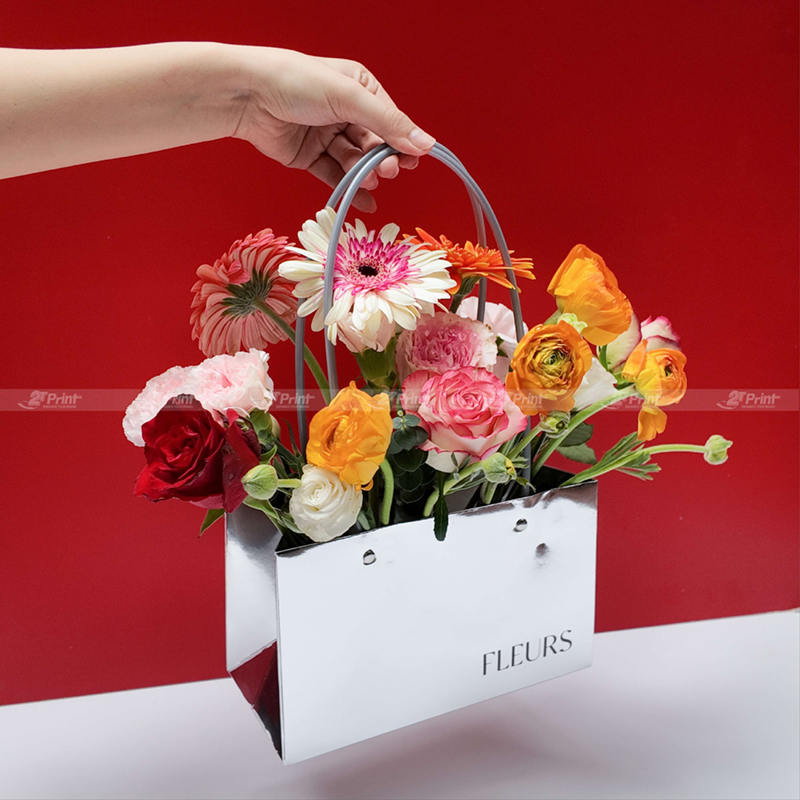 Túi Cắm Hoa Tráng Bạc Metalize