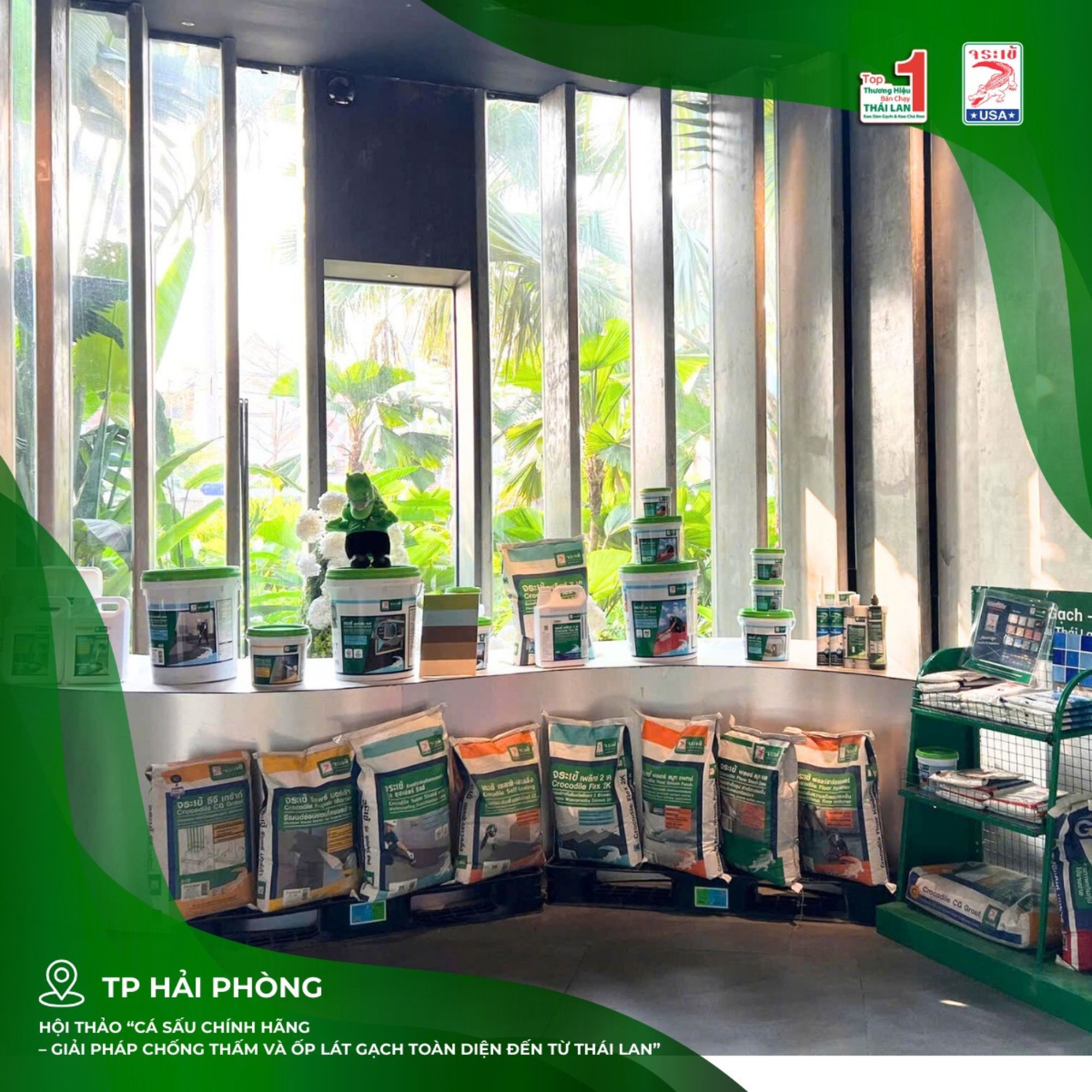 Crocodile Jorakay Bùng Nổ Tại Hải Phòng: Hội Thảo Giải Pháp Chống Thấm và Ốp Lát Gạch Thành Công Vang Dội