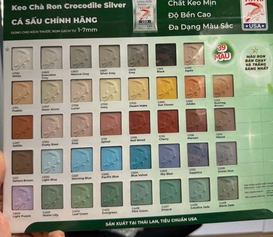 Crocodile Silver Tile Grout