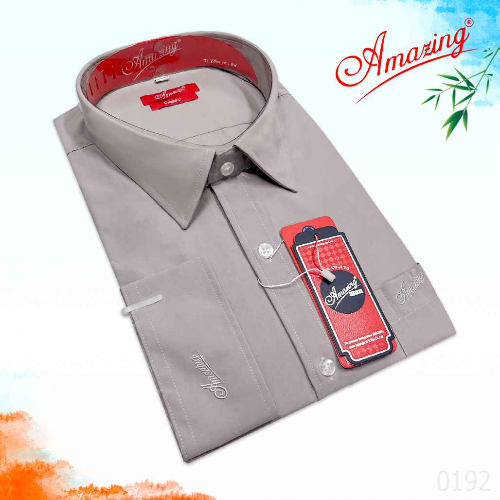 Áo sơ mi nam Amazing tay dài vạt bầu, form truyền thống, vải KT sợi tre, size đại tới 110kg, nhiều màu