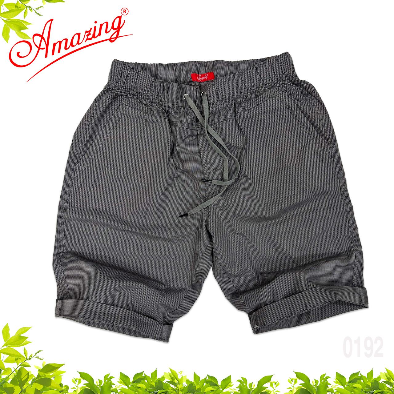 Quần short nam lửng Amazing vải caro bố bigsize màu sắc trẻ trung lưng thun