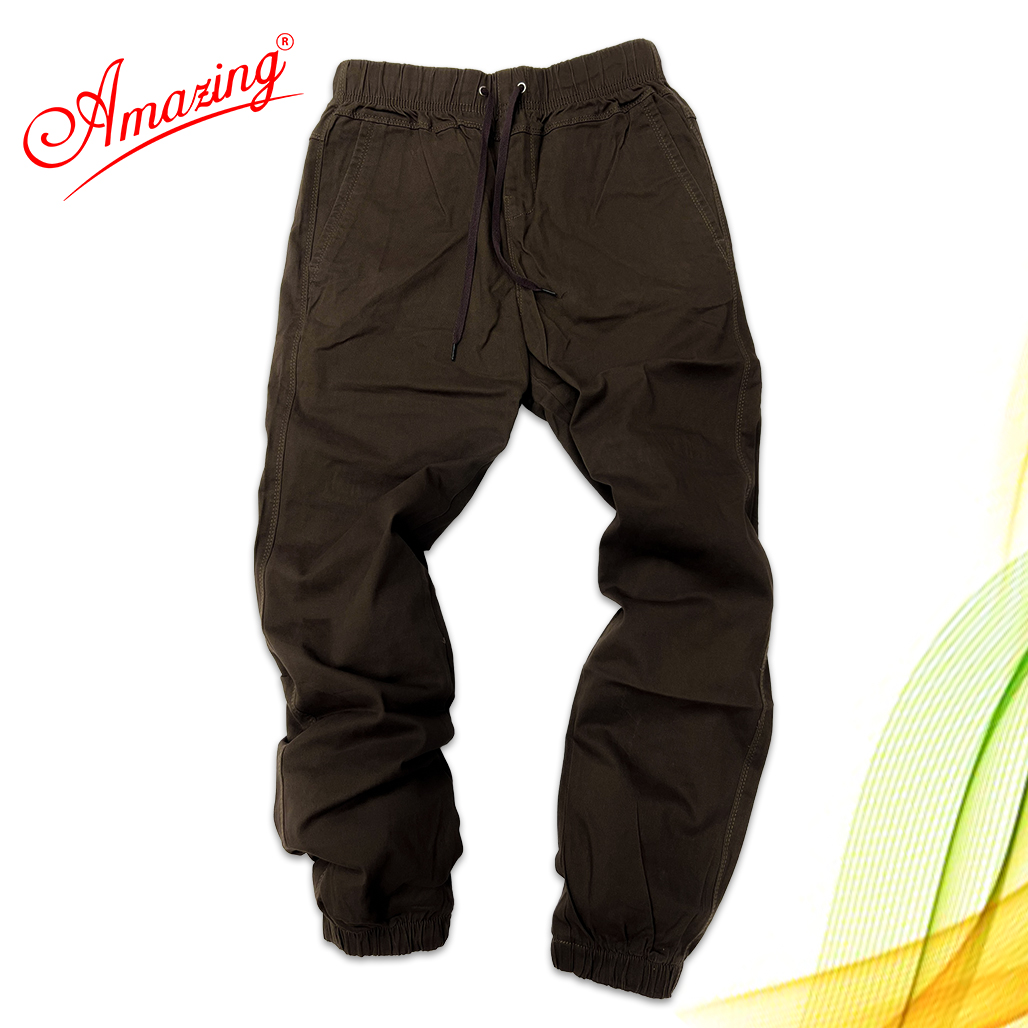 Quần Jogger Kaki Nam Thương Hiệu Amazing Cao Cấp - Lưng Thun, Bo Chân, Phong Cách Thể Thao Năng Động - Menswear