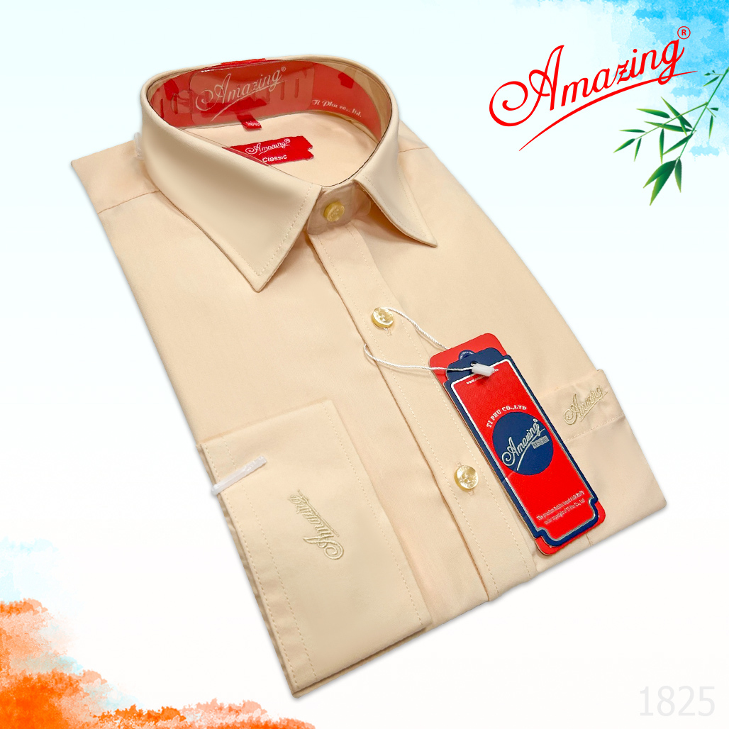 Áo sơ mi nam màu trơn công sở thanh lịch, form regular, dáng xuông tay dài, nhiều màu, size lớn