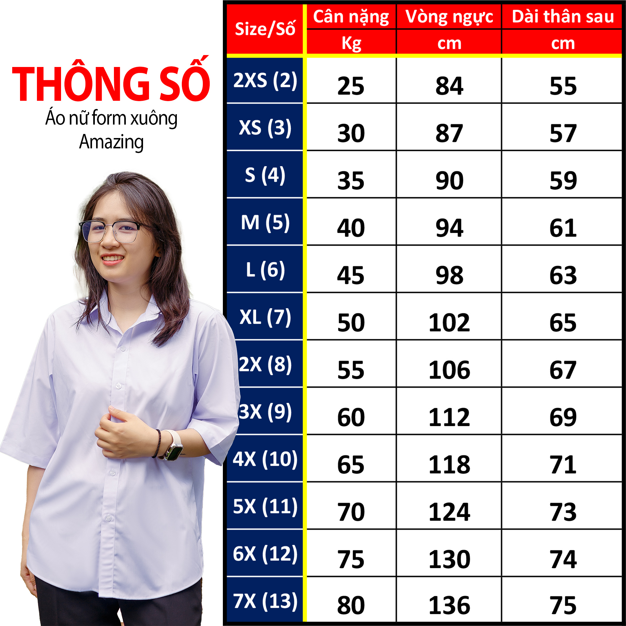 Áo trắng nữ sinh Amazing form rộng, tay ngắn và tay lỡ, phong cách Hàn Quốc, vải kate silk, dáng suông trẻ trung