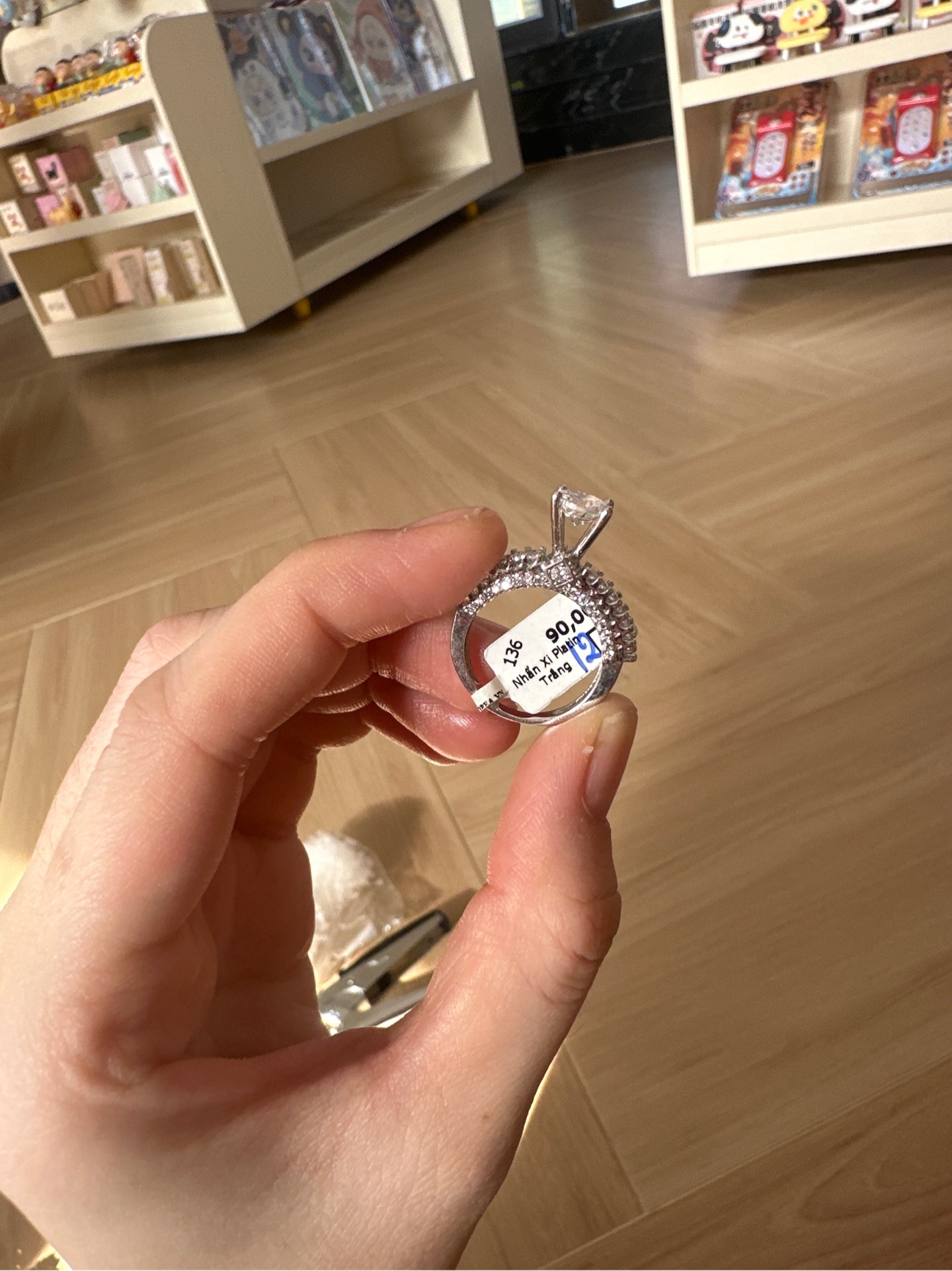 Nhẫn Xi Platin Trắng