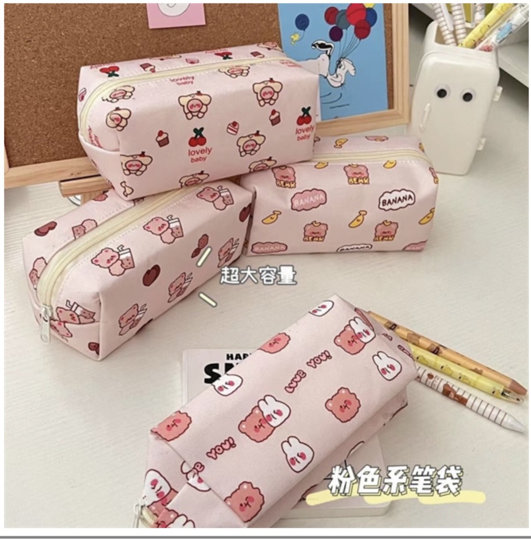 Bóp Viết Gấu Canvas