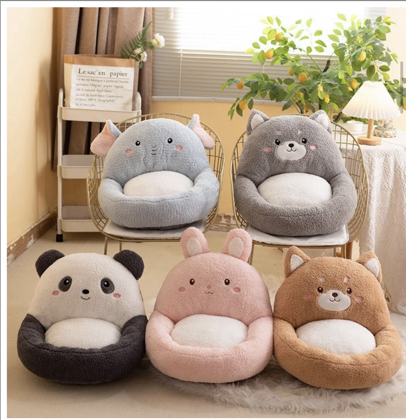 Đệm Ngồi Thú Bông