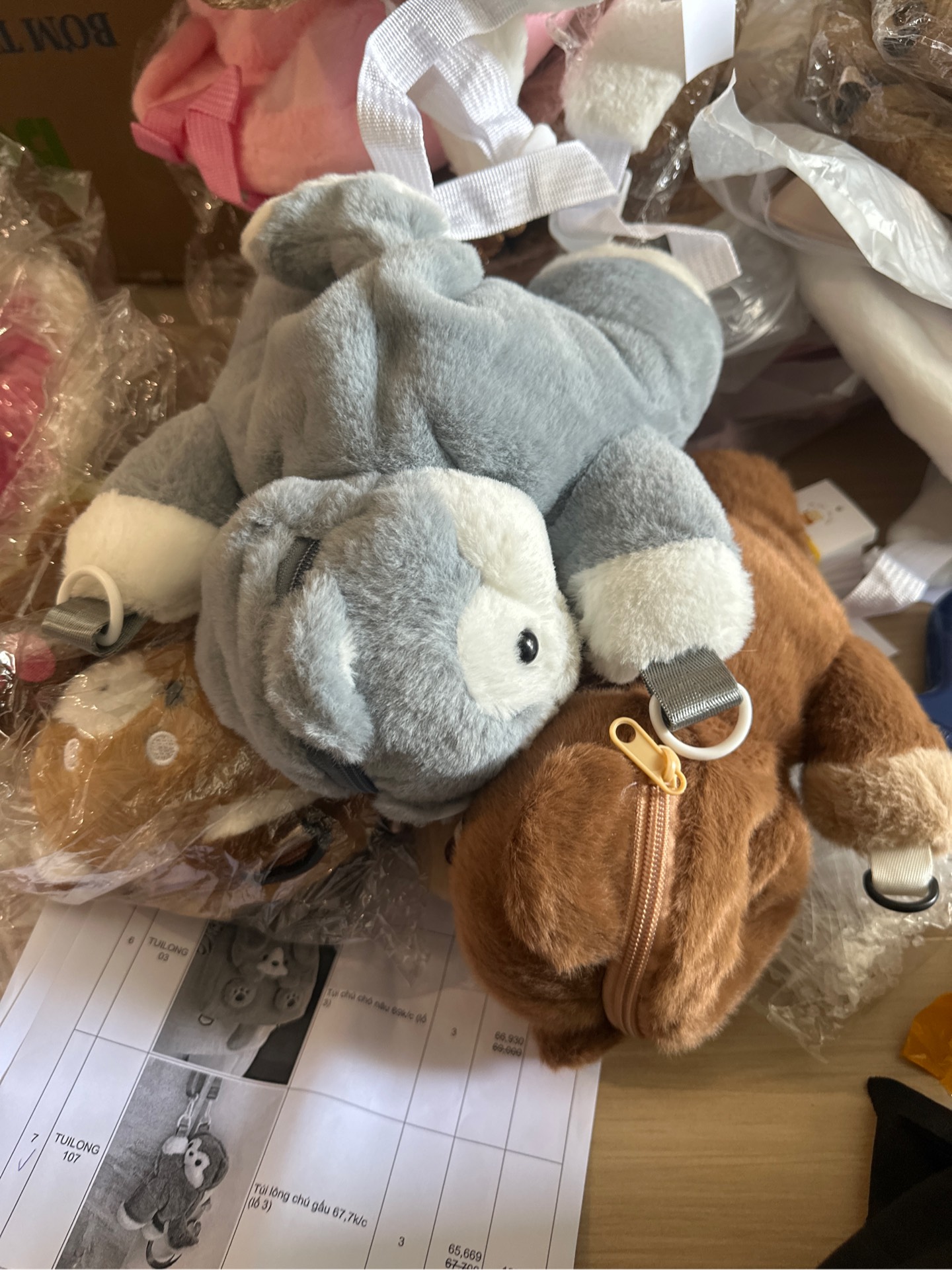 Balo Lông Chú Gấu