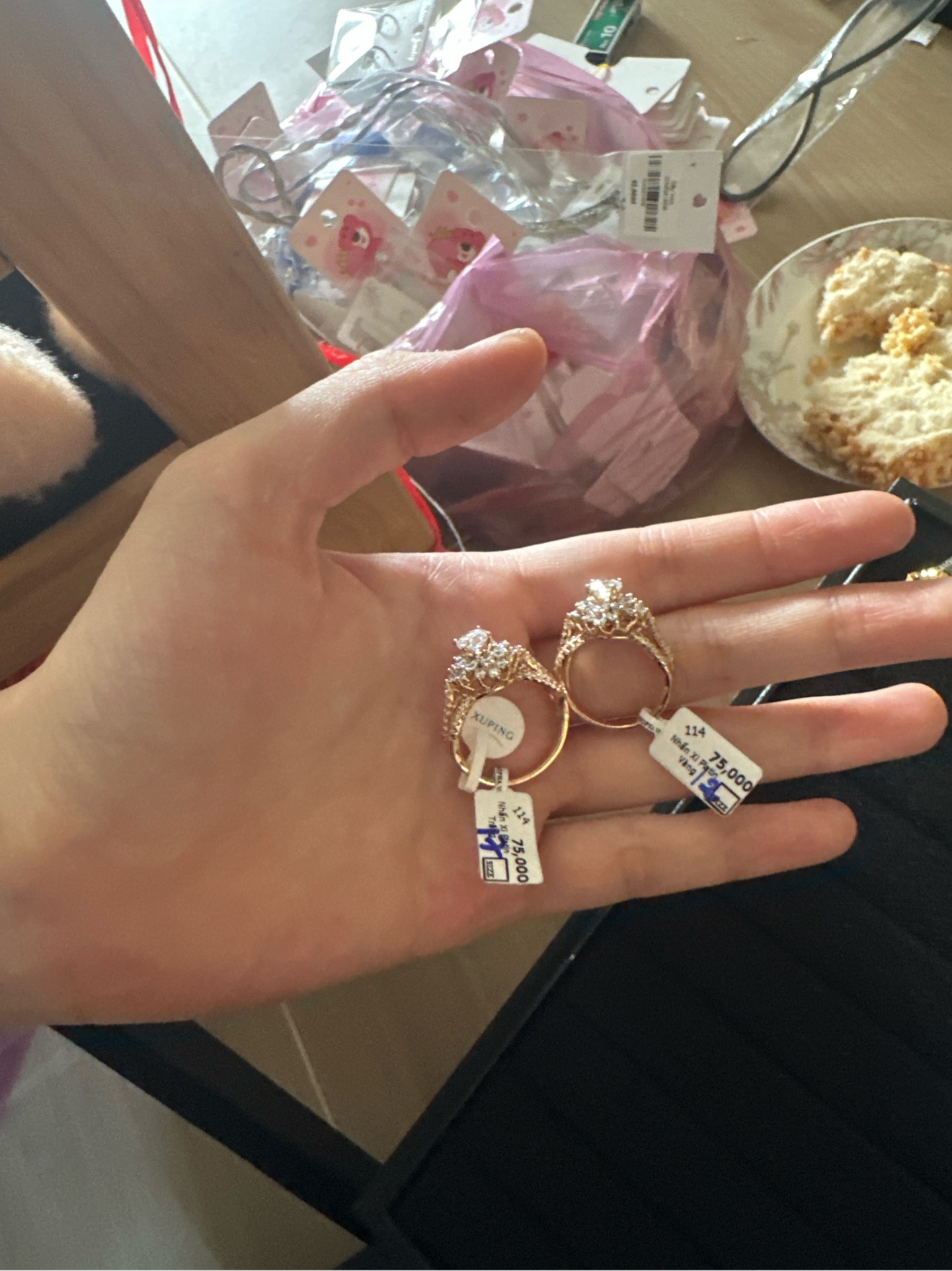 Nhẫn Xi Platin Vàng