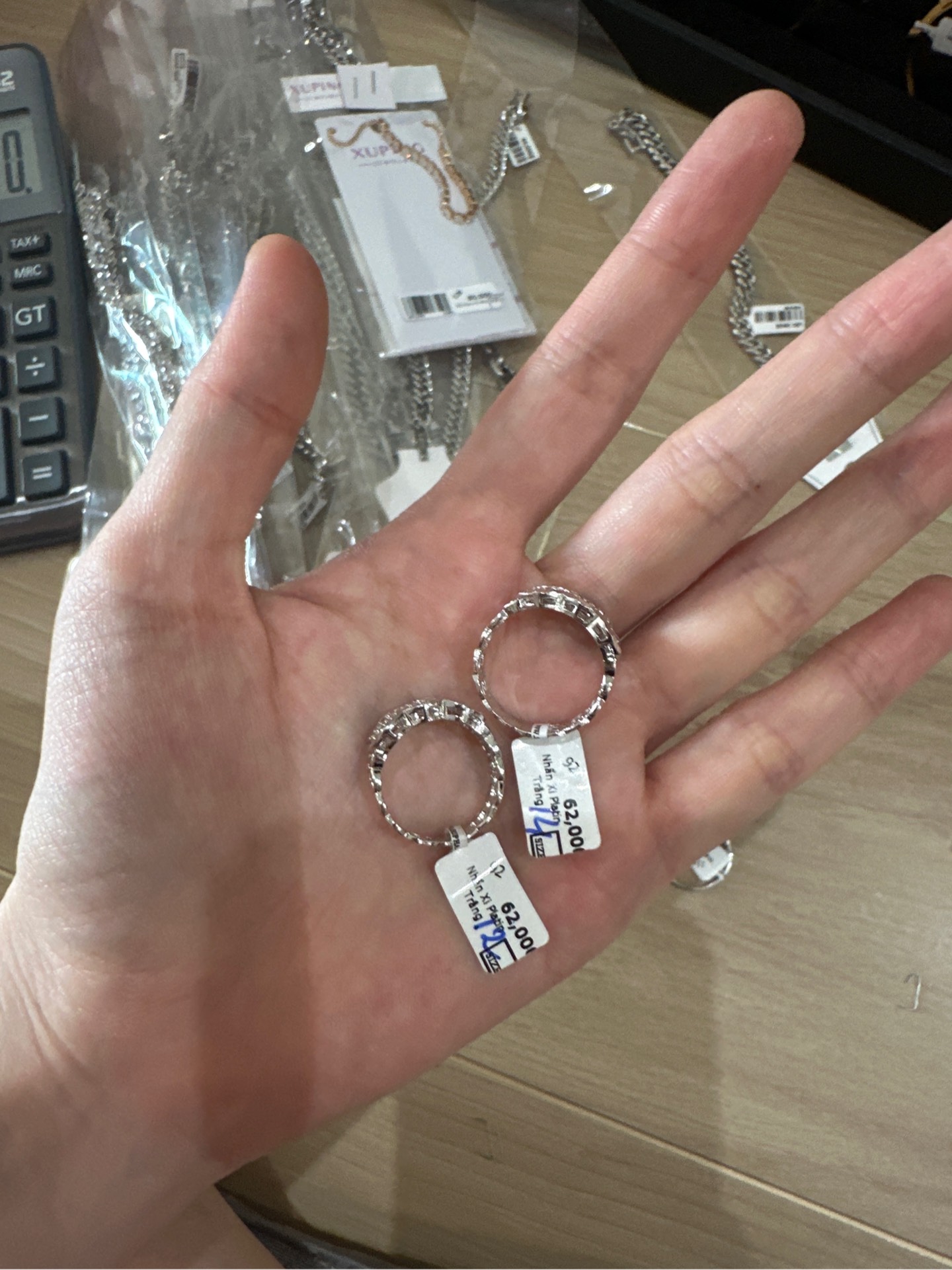 Nhẫn Xi Platin Trắng