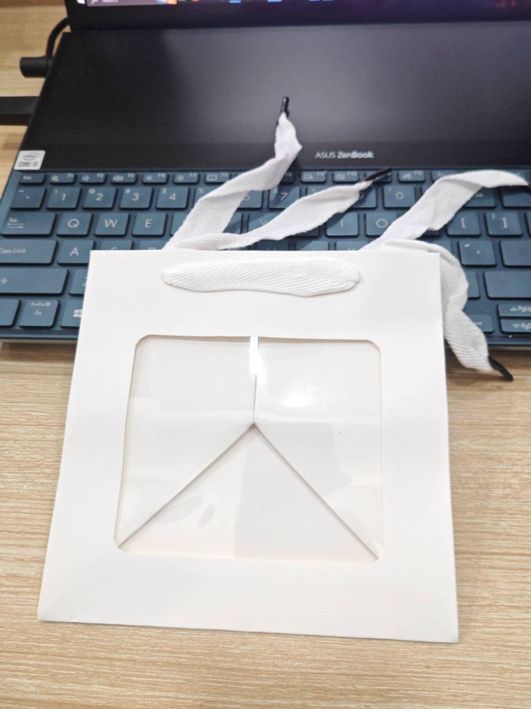 15x15x15 Túi Quà Vuông Trắng Kính Size Nhỏ