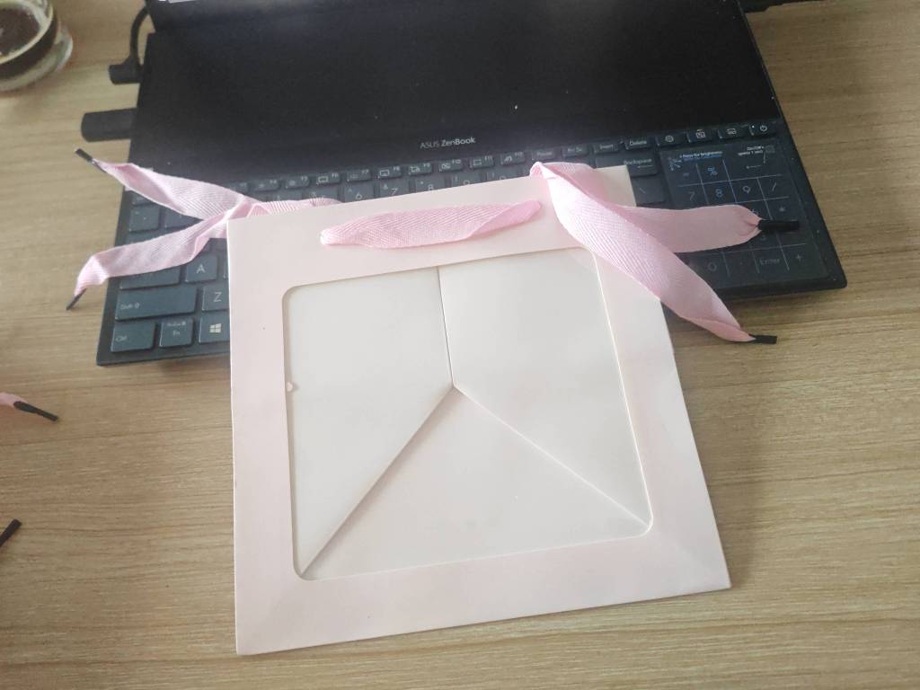 20x20x20 Túi Quà Vuông Hồng Kính Size Vừa