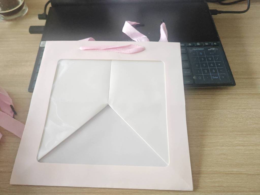 25x25x25 Túi Quà Vuông Hồng Kính Size Lớn