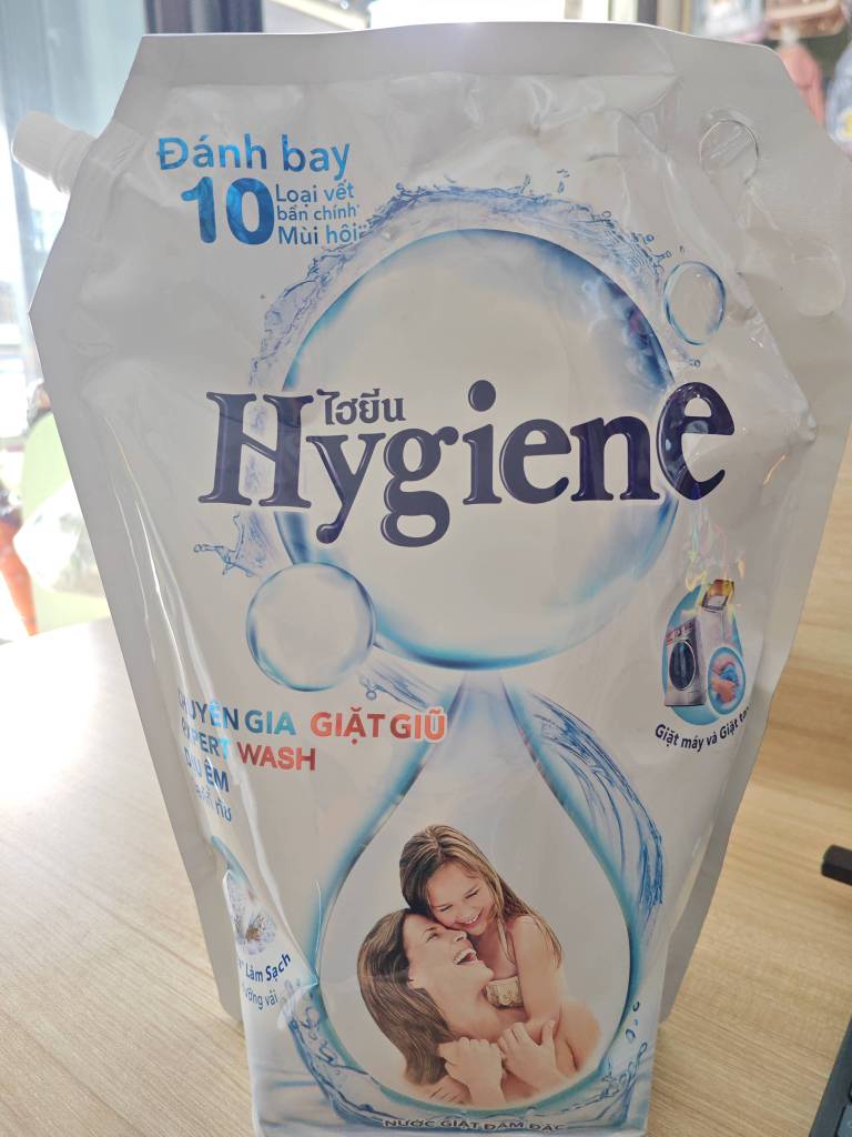 3L Nước Giặt Hygiene Trắng Dịu Êm