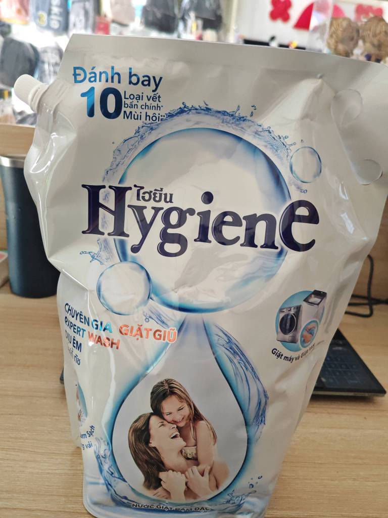 3L Nước Giặt Hygiene Trắng Dịu Êm