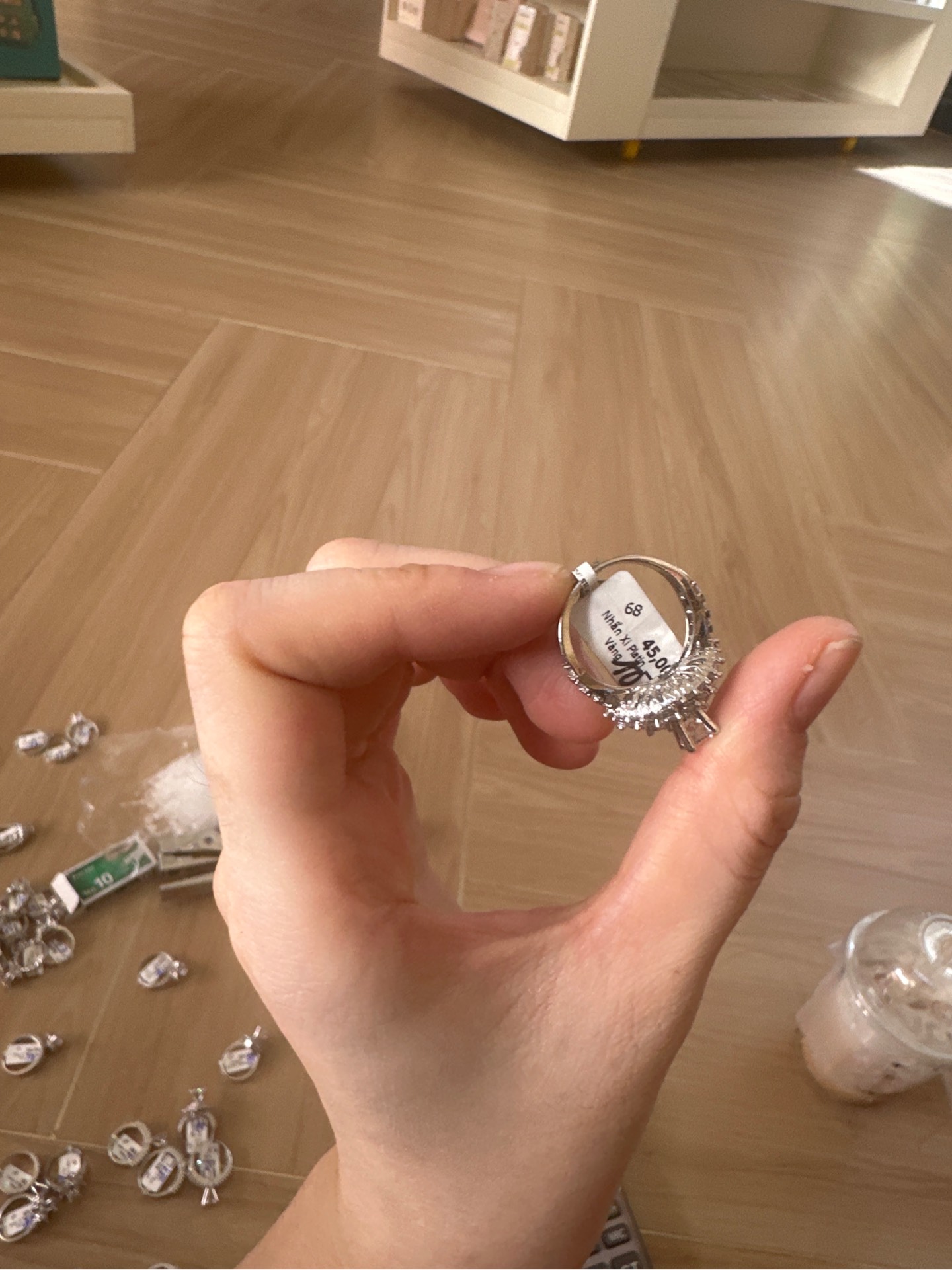 Nhẫn Xi Platin Trắng