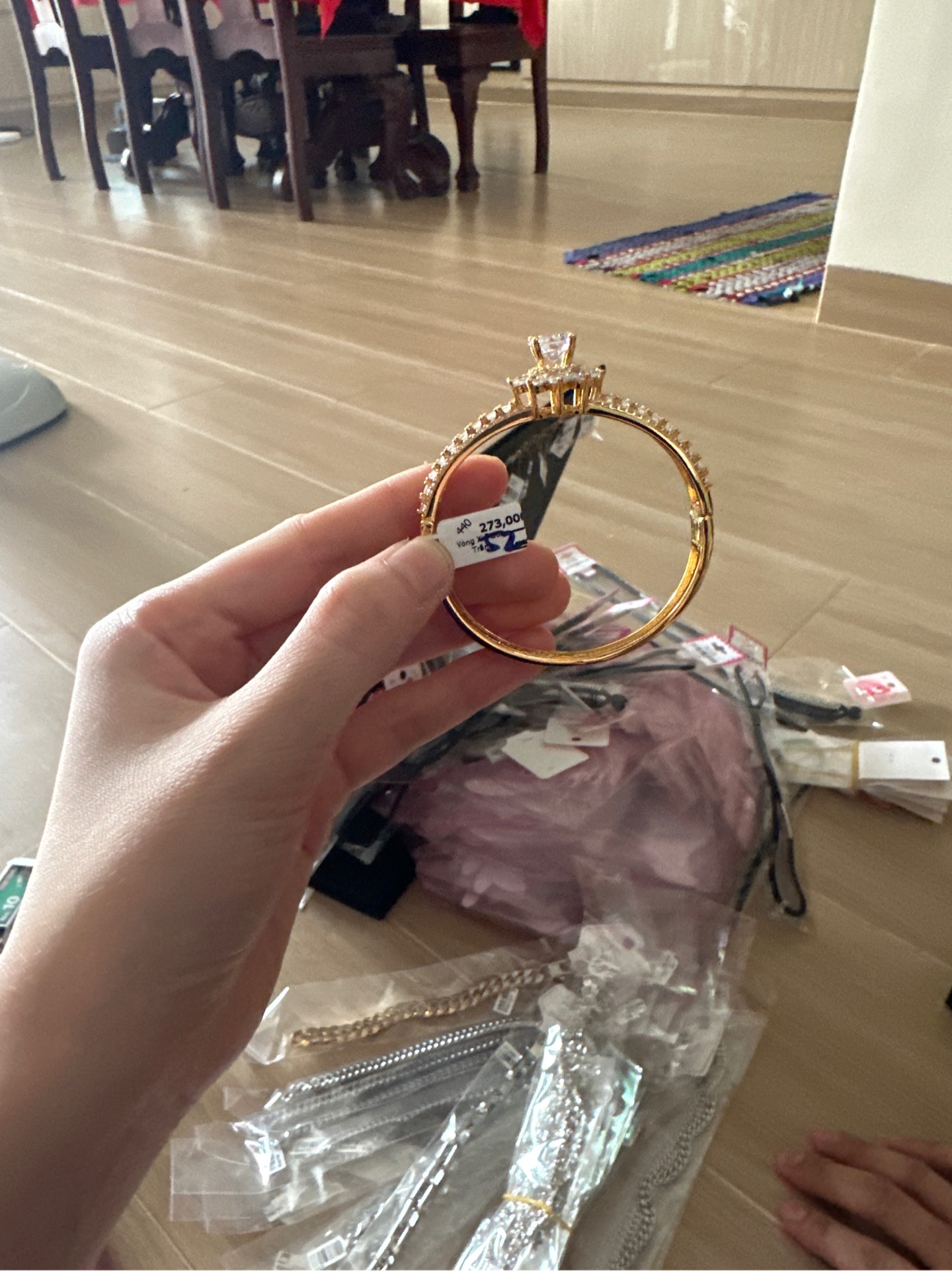 Vòng Xi Platin Vàng