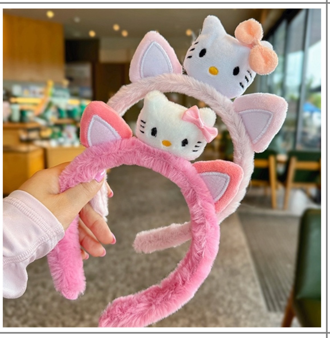 Cài Tóc Lông Hello Kitty