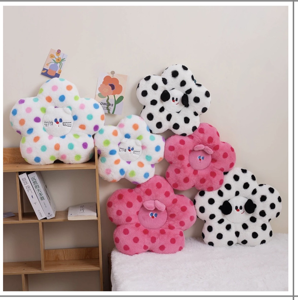 Đệm Ngồi Mèo Chấm Bi