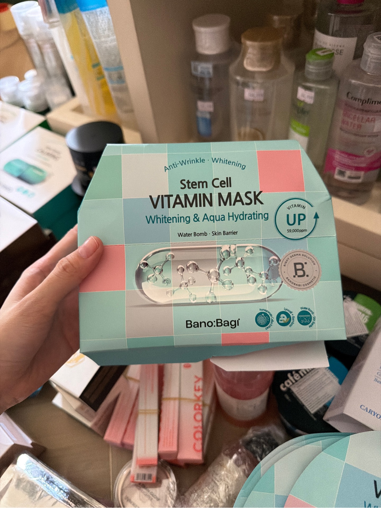 [Dưỡng Trắng,Cấp Nước] Mask BanoBagi Stem Cell Xanh Dương
