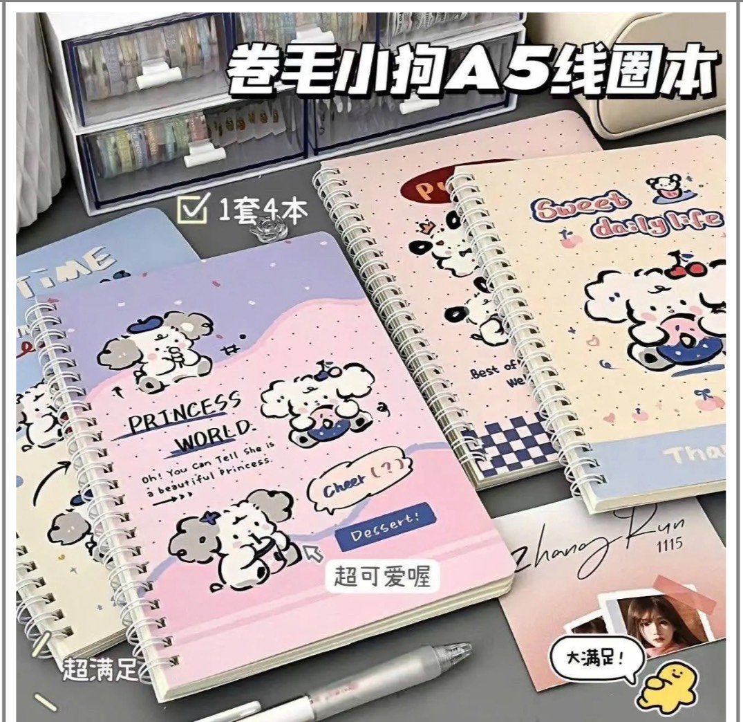 Sổ Còng A5 Chó Trắng