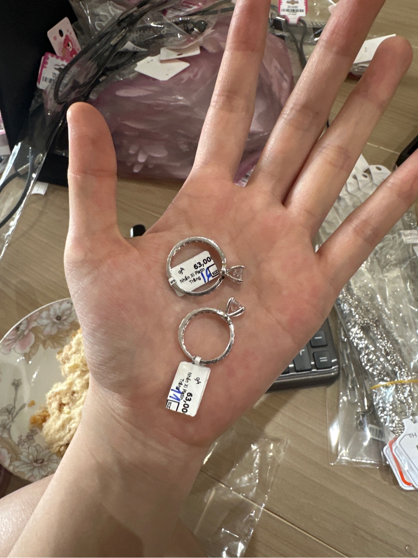 Nhẫn Xi Platin Trắng