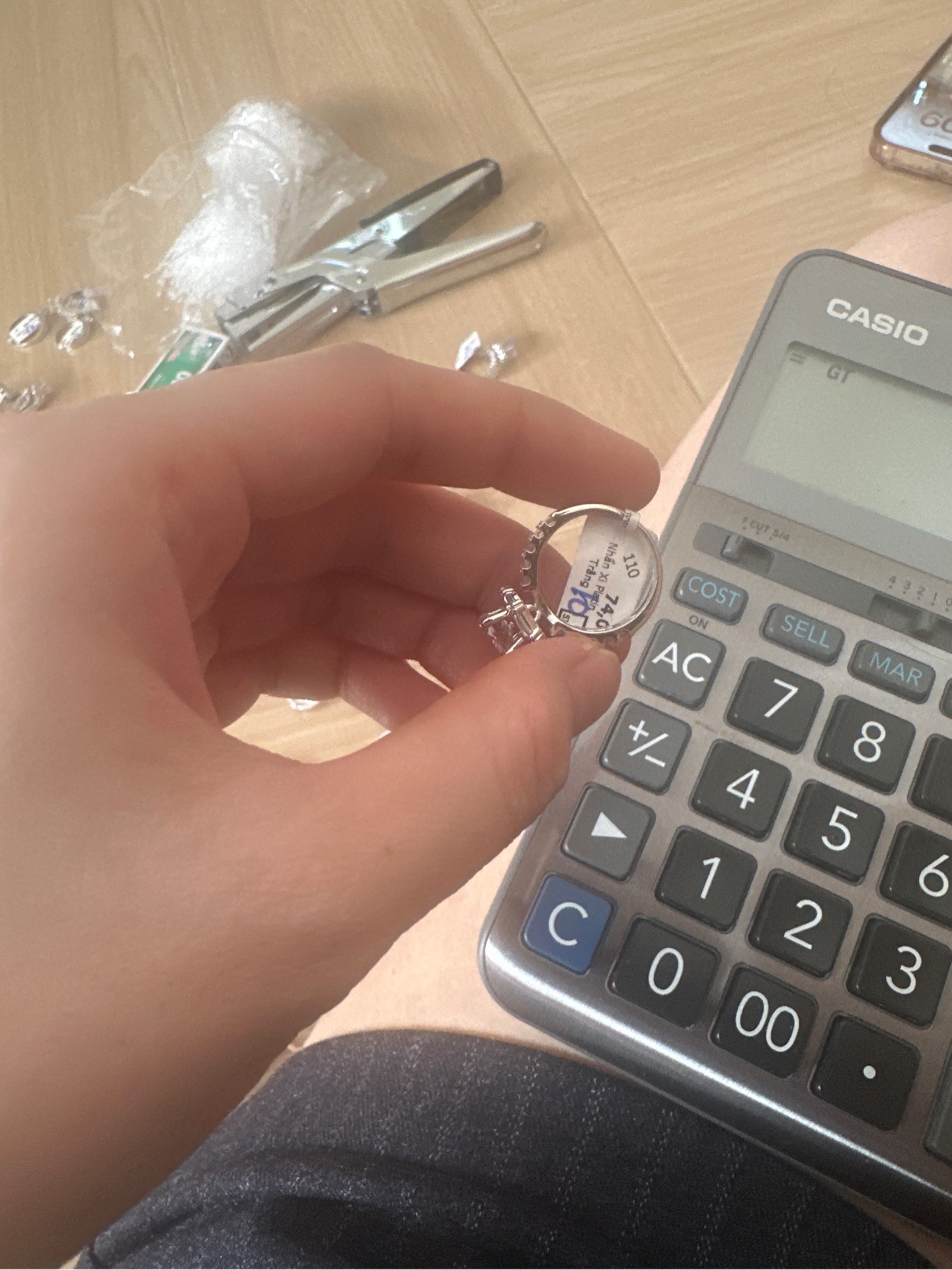 Nhẫn Xi Platin Trắng