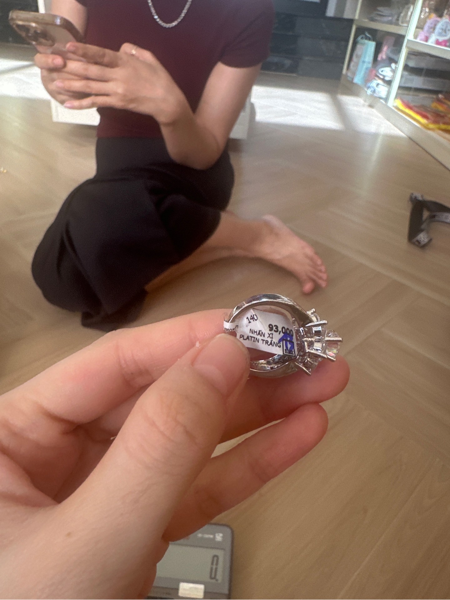 Nhẫn Xi Platin Trắng