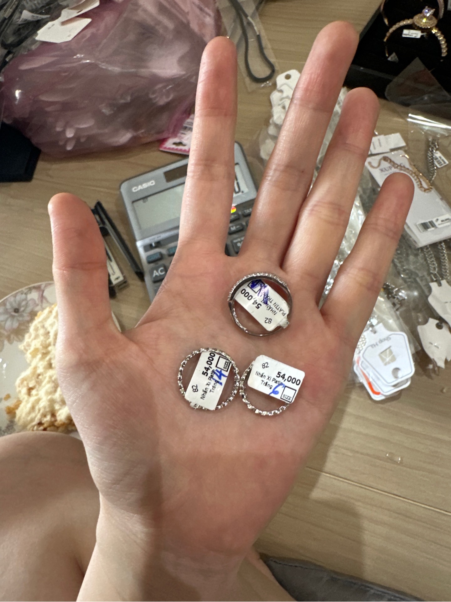 Nhẫn Xi Platin Trắng