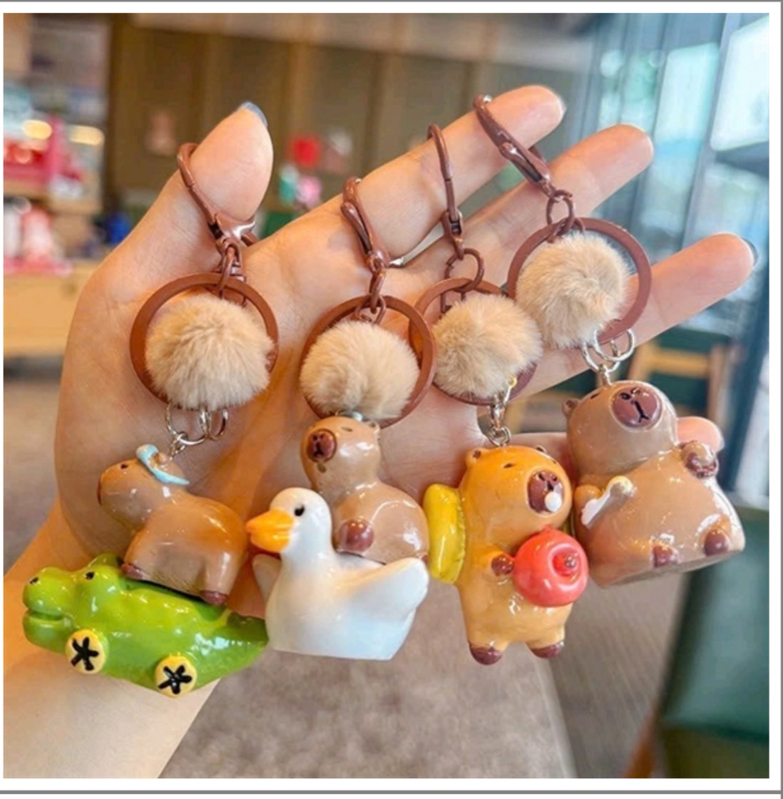 Móc Khoá Capybara Cục Bông