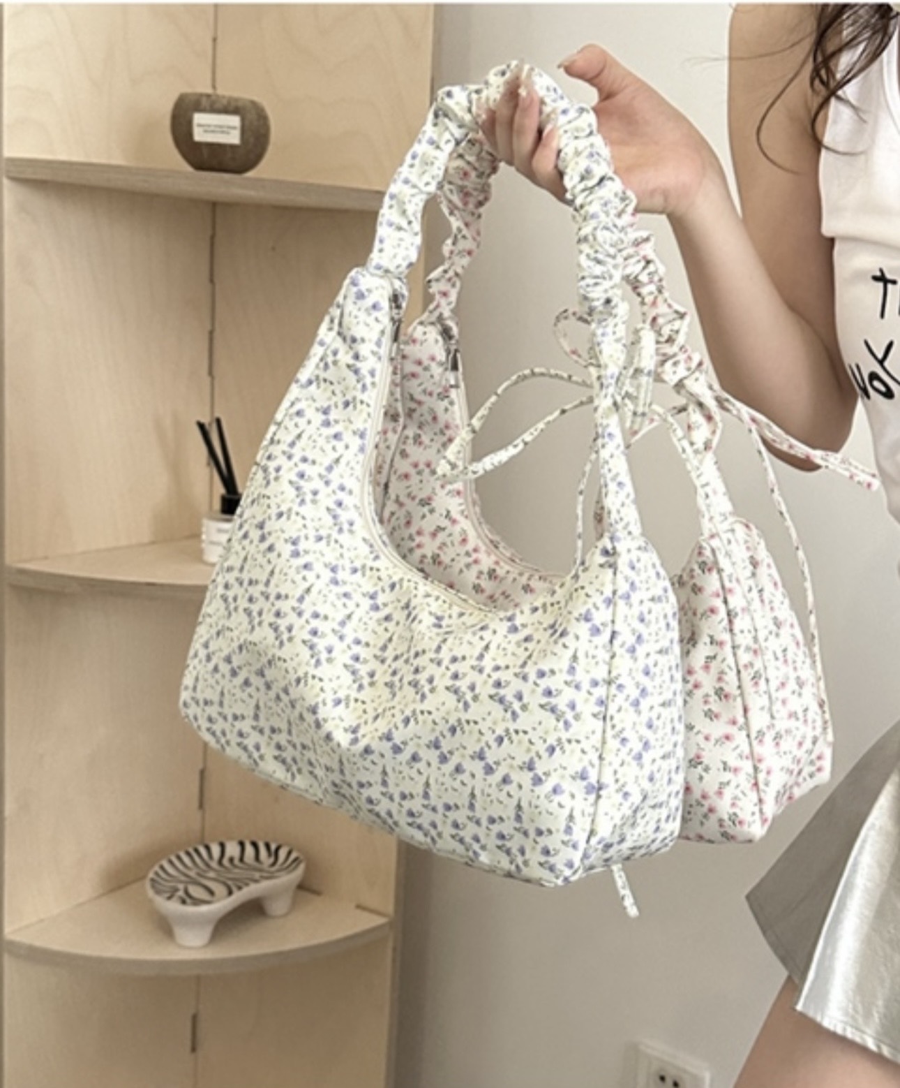 Túi Xách Vải Hoa Nhí