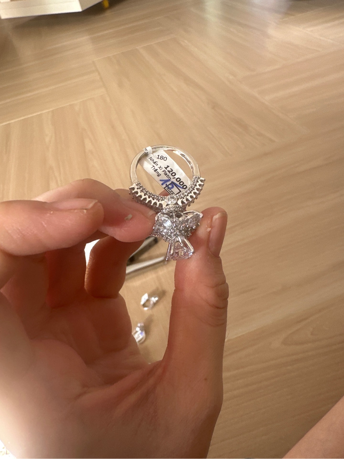 Nhẫn Xi Platin Trắng