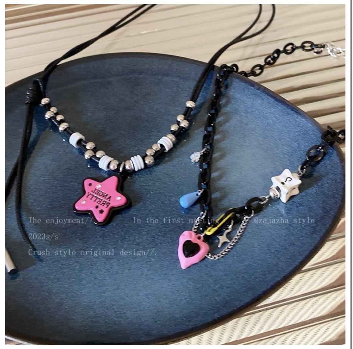 Dây Chuyền Ngôi Sao Trái Tim Hồng