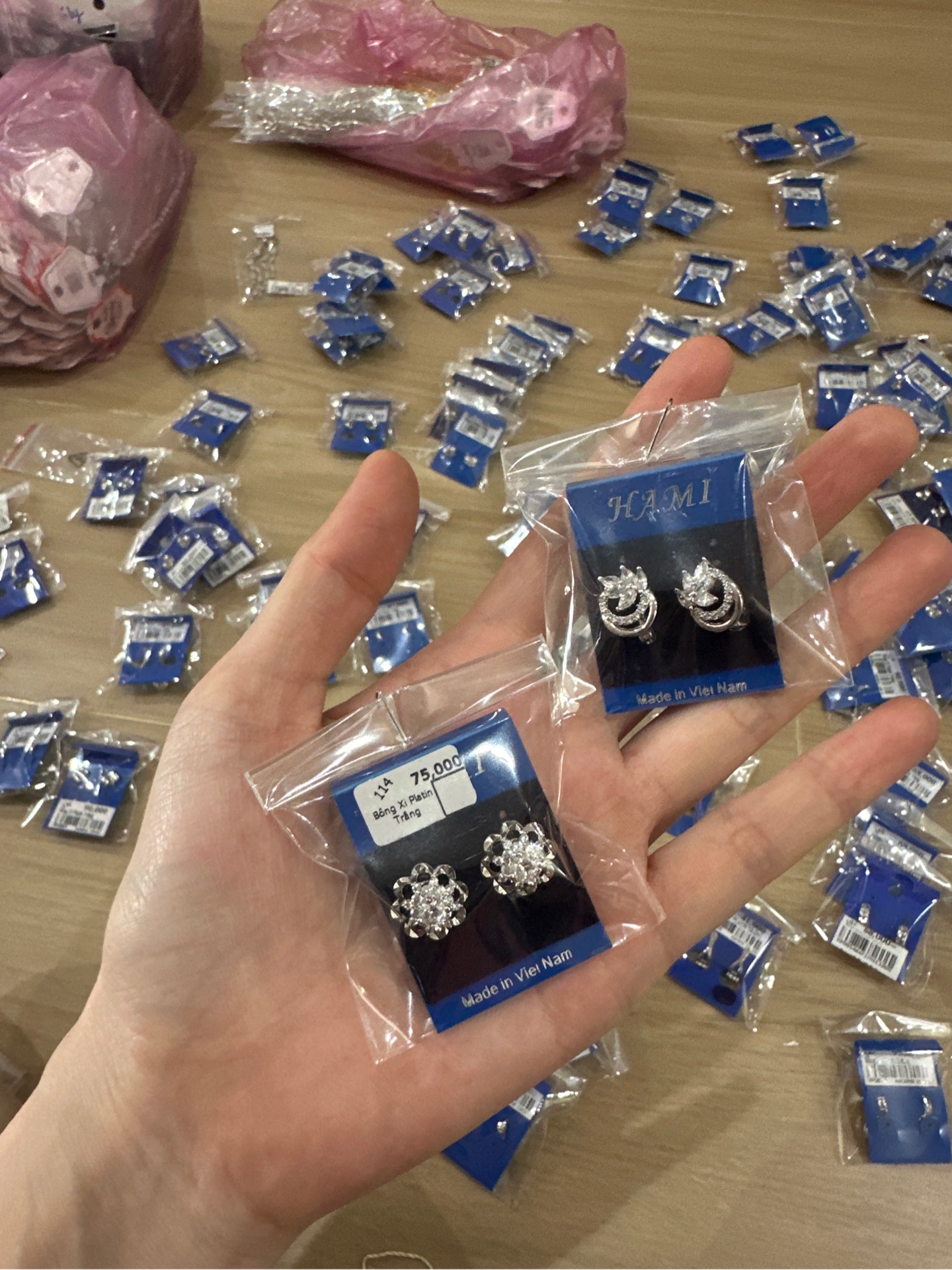 Bông Xi Platin Trắng