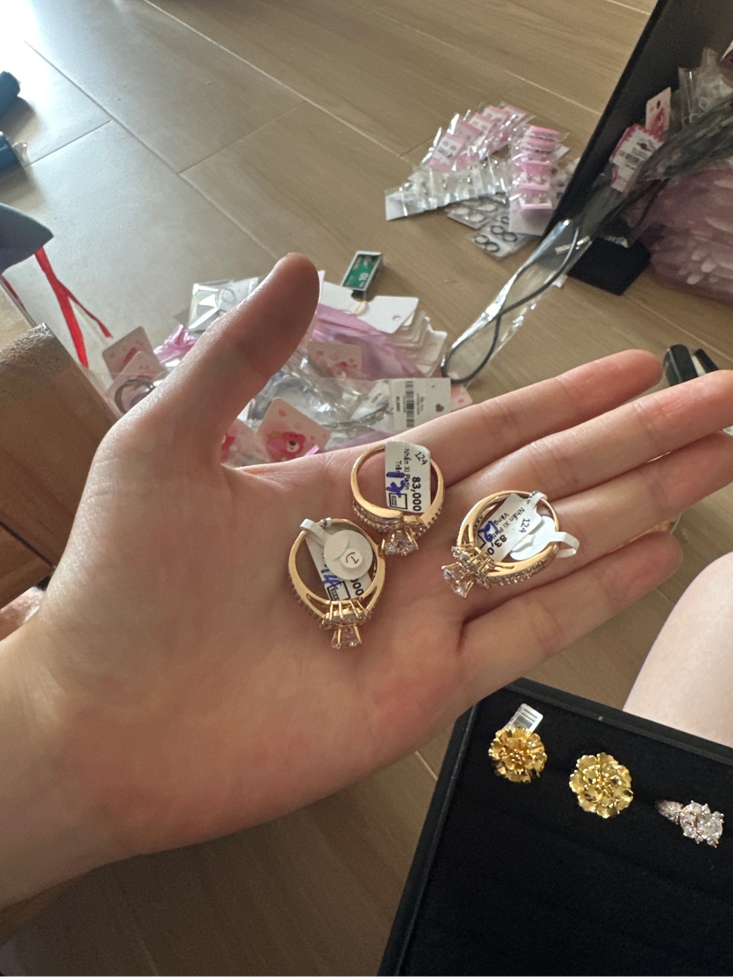 Nhẫn Xi Platin Vàng