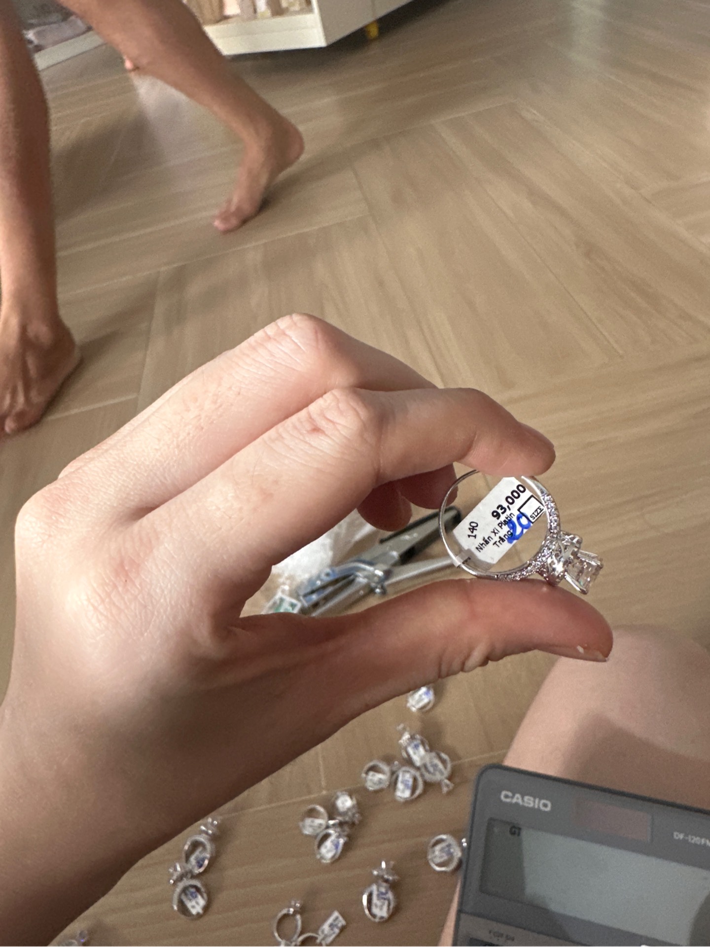 Nhẫn Xi Platin Trắng