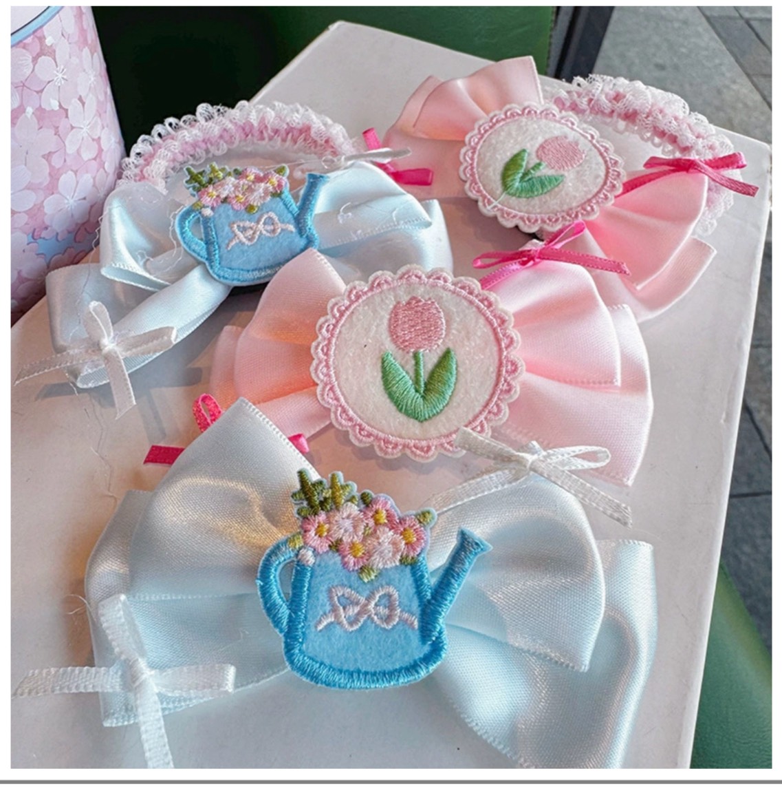 Cột Tóc Nơ Lụa