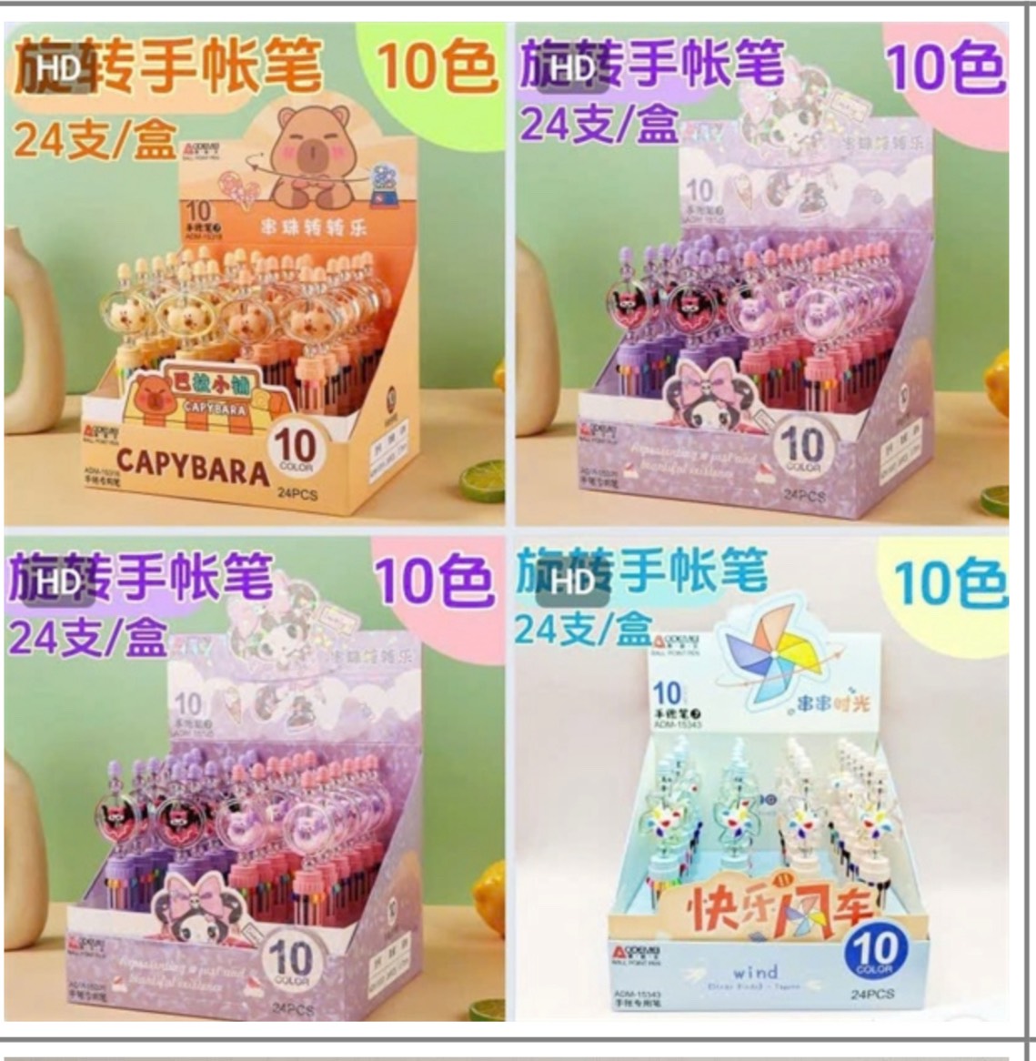 Bút Bi 10 Màu Capy