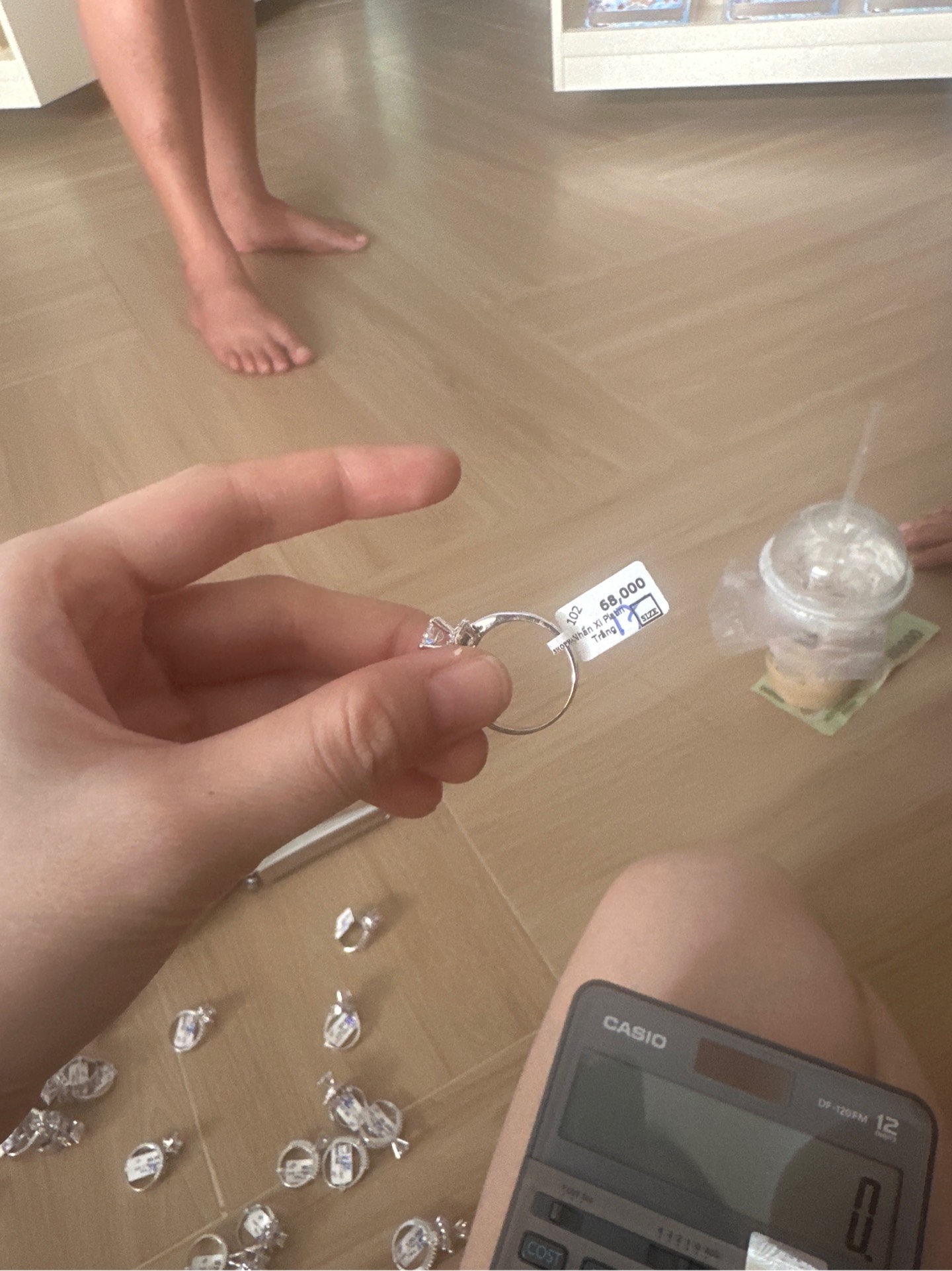 Nhẫn Xi Platin Trắng