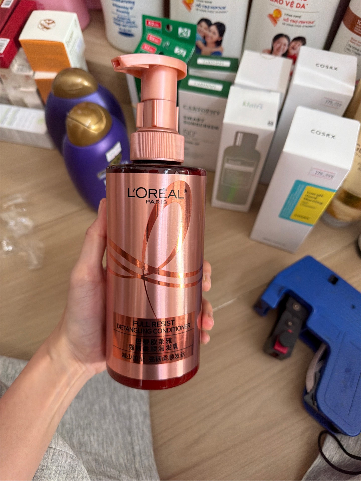 [440ml Ngăn Ngừa Rụng Tóc] Dầu Xã Loreal Hồng