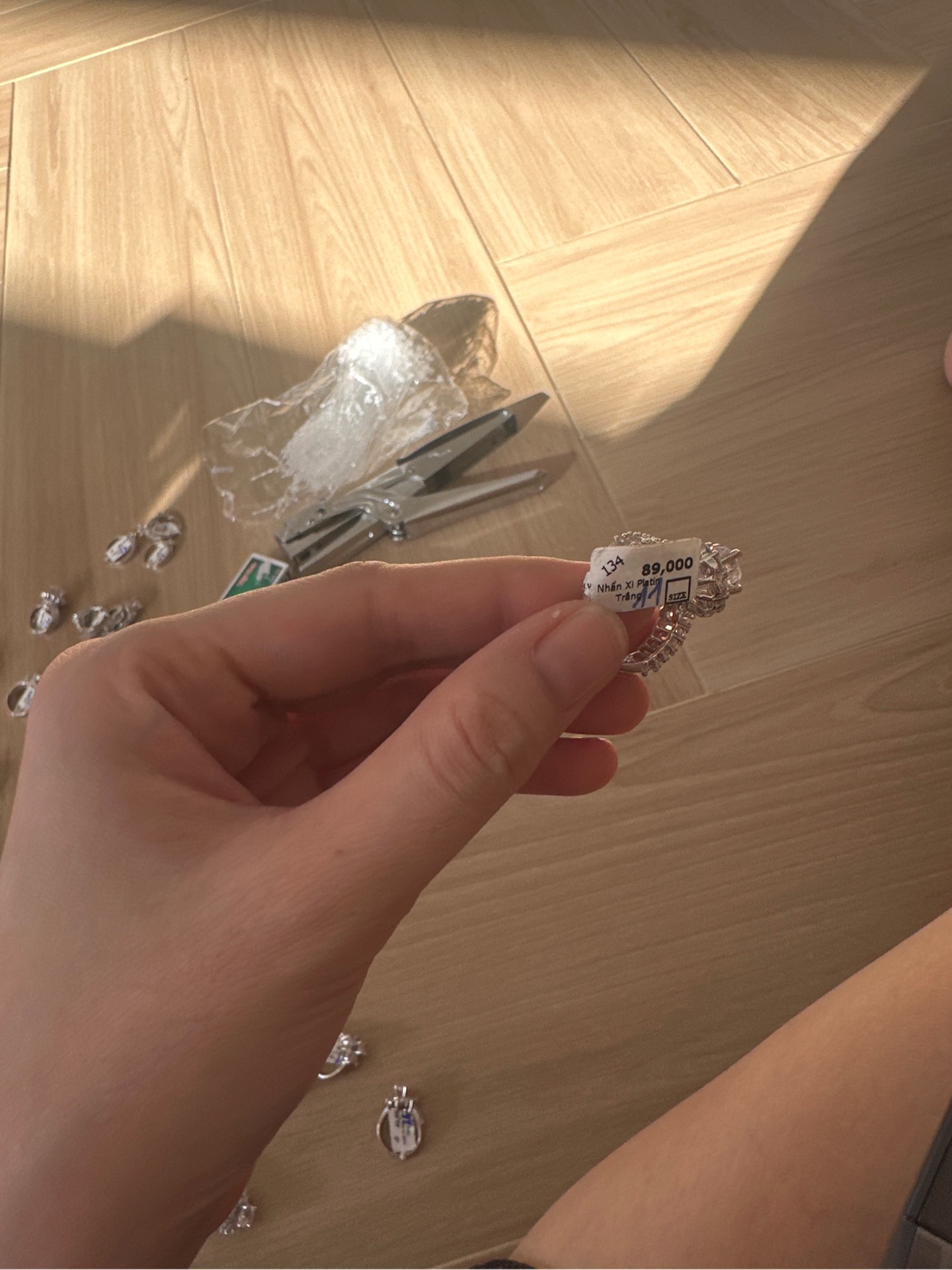 Nhẫn Xi Platin Trắng